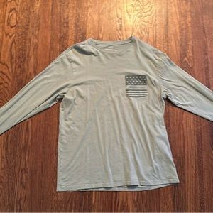 green/gray men’s vineyard vines long sleeve tee size S
